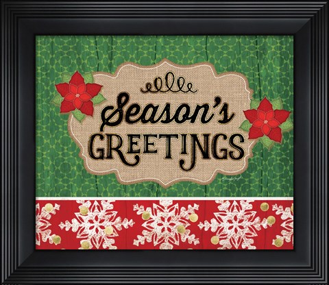 Framed Season&#39;s Greetings Print