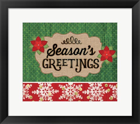 Framed Season&#39;s Greetings Print