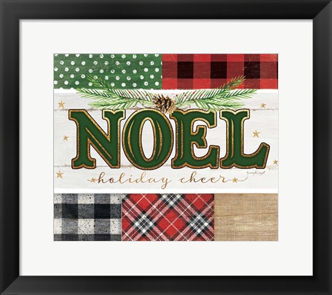 Framed Noel Plaid Print