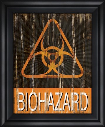 Framed Biohazard Print