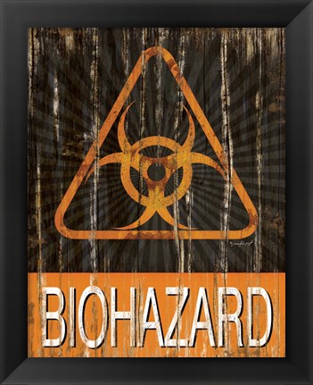 Framed Biohazard Print