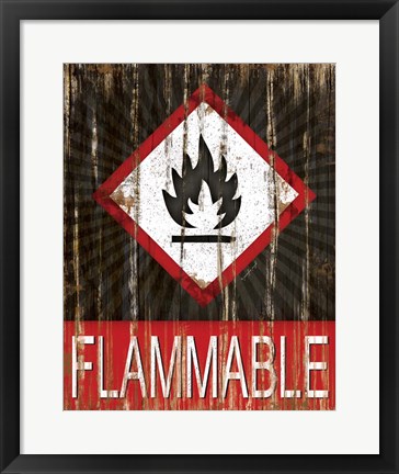 Framed Flammable Print