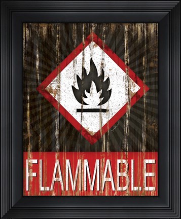 Framed Flammable Print
