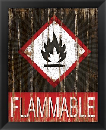 Framed Flammable Print