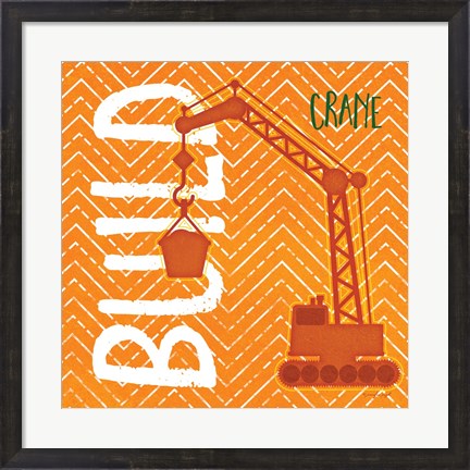 Framed Crane Build Print