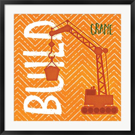 Framed Crane Build Print