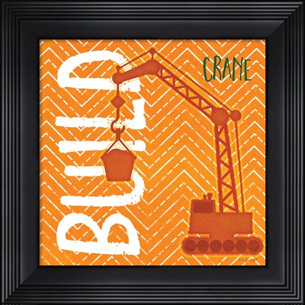 Framed Crane Build Print