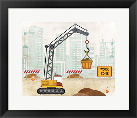 Framed Crane Print