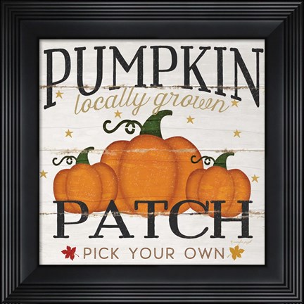 Framed Pumpkin Patch Print