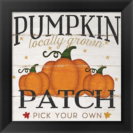 Framed Pumpkin Patch Print