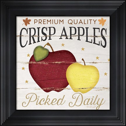 Framed Crisp Apples Print