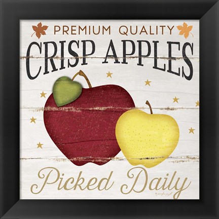 Framed Crisp Apples Print