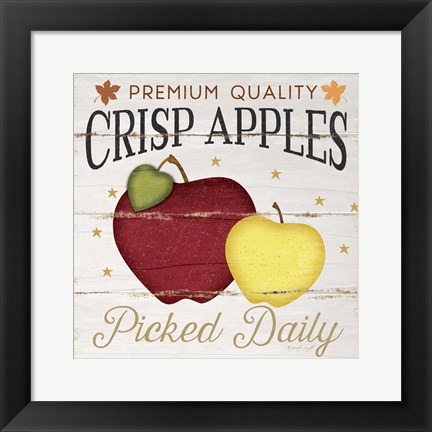 Framed Crisp Apples Print