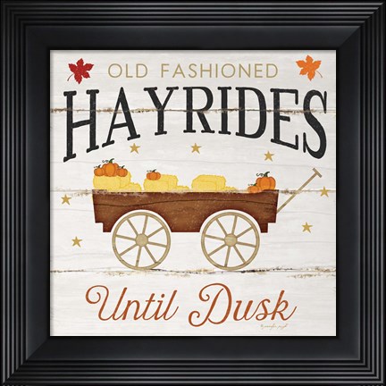 Framed Hayrides Print