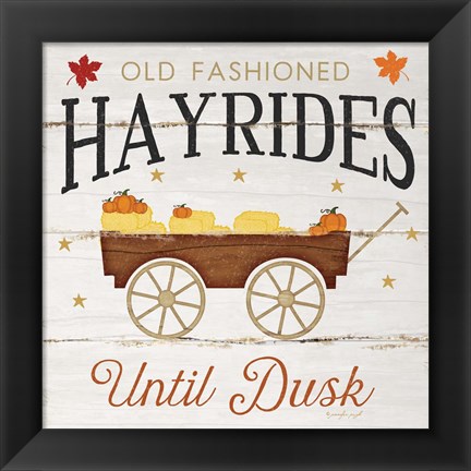 Framed Hayrides Print