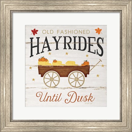 Framed Hayrides Print