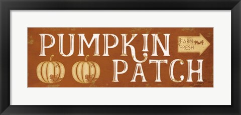 Framed Pumpkin Patch Print