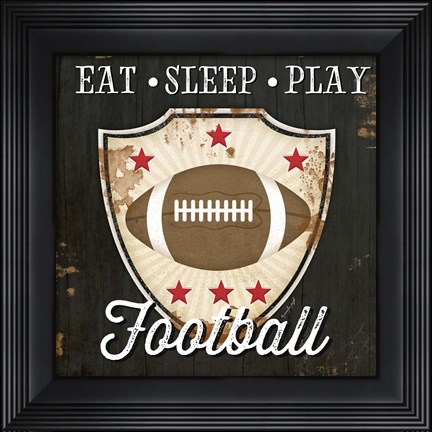Framed Football I Print