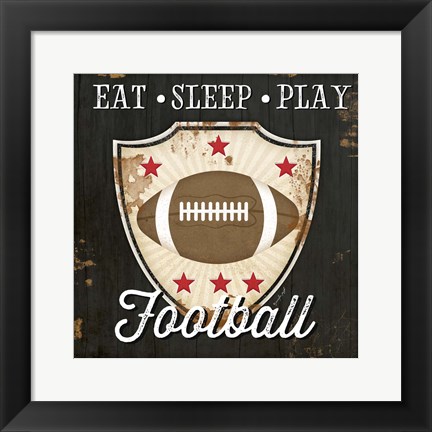 Framed Football I Print