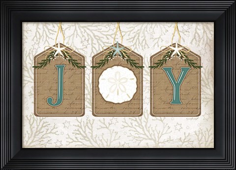 Framed Coastal Christmas Joy II Print