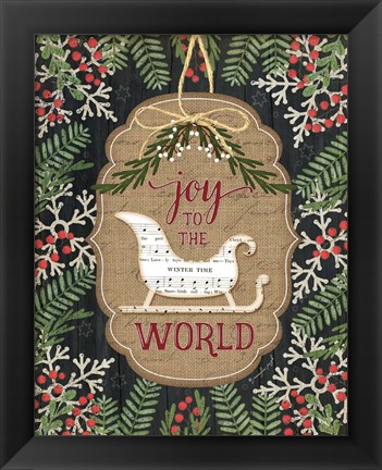 Framed Joy to the World Print