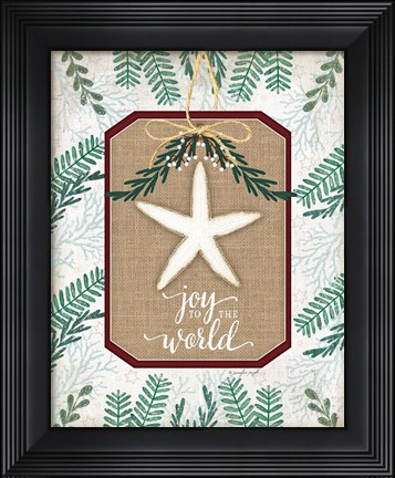 Framed Coastal Christmas II Print
