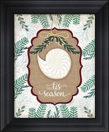 Framed Coastal Christmas IV Print