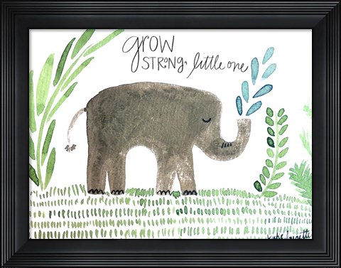 Framed Grow Strong Print