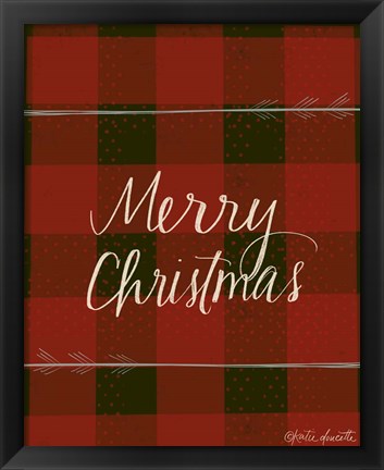 Framed Merry Christmas Print