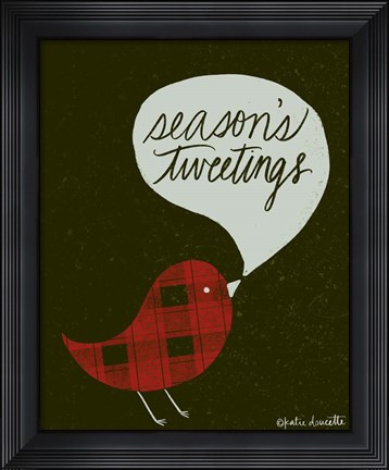 Framed Seasons Tweetings Print