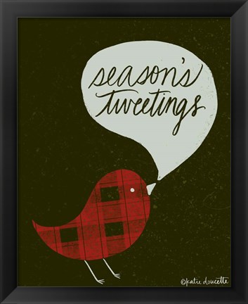 Framed Seasons Tweetings Print