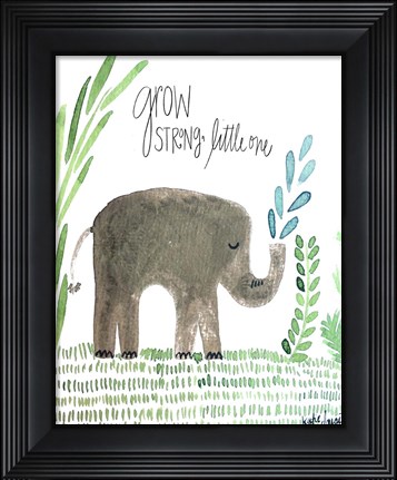 Framed Grow Strong Print