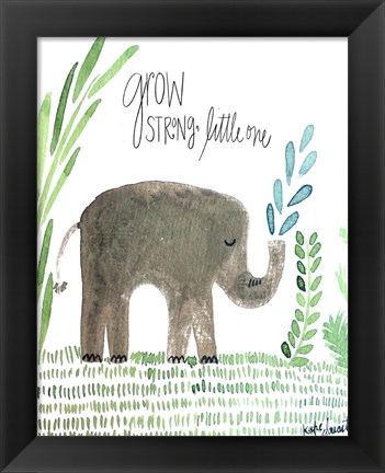 Framed Grow Strong Print