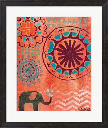 Framed Bohemian Elephant Print