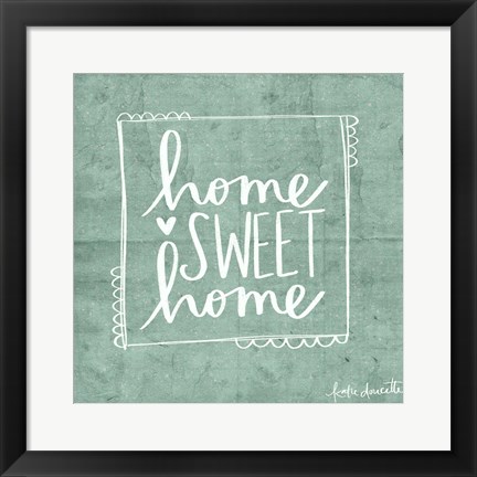 Framed Home Sweet Home Print