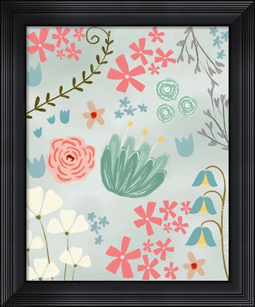 Framed Floral II Print