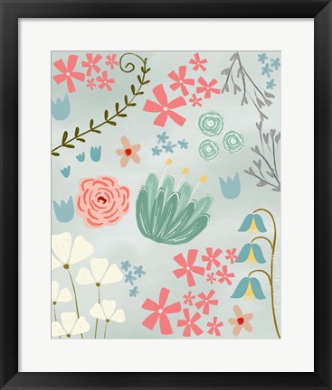 Framed Floral II Print