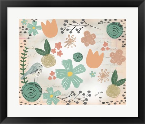 Framed Florals Print