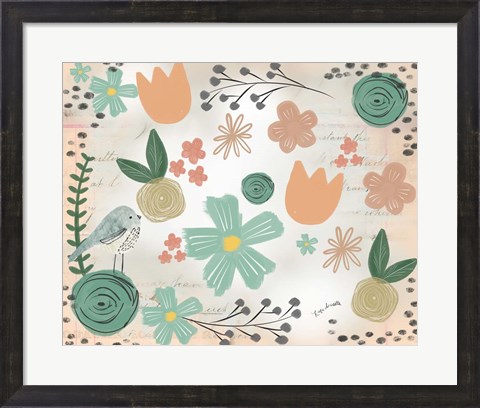 Framed Florals Print
