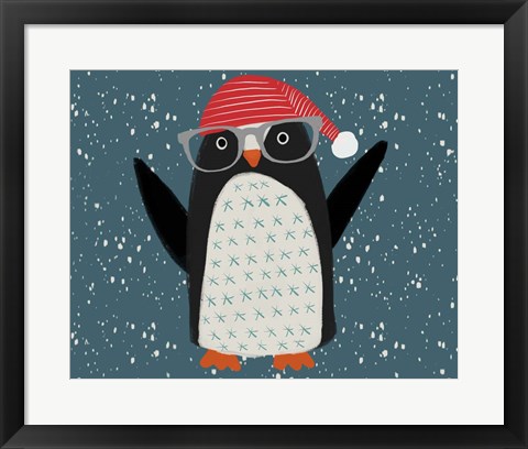 Framed Hip Penguin Print