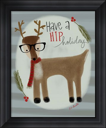 Framed Hip Reindeer Print