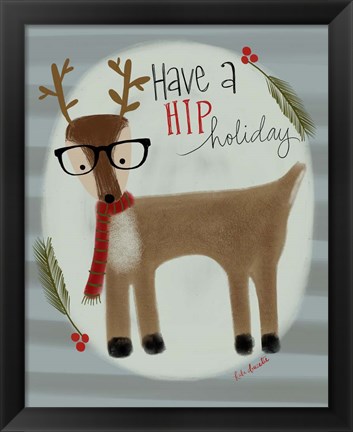 Framed Hip Reindeer Print