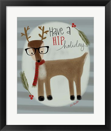 Framed Hip Reindeer Print