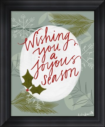 Framed Joyous Season Print