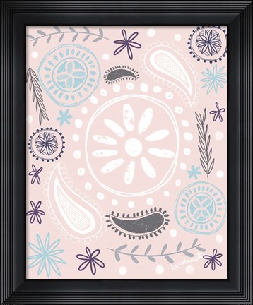 Framed Boho Paisley Print