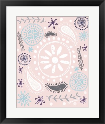 Framed Boho Paisley Print