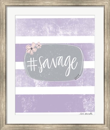 Framed Savage Print