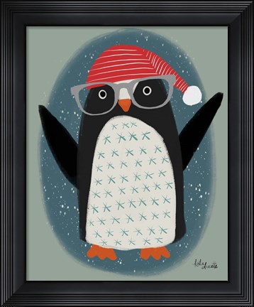 Framed Hip Penguin Print