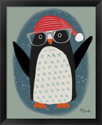 Framed Hip Penguin Print