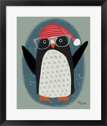 Framed Hip Penguin Print